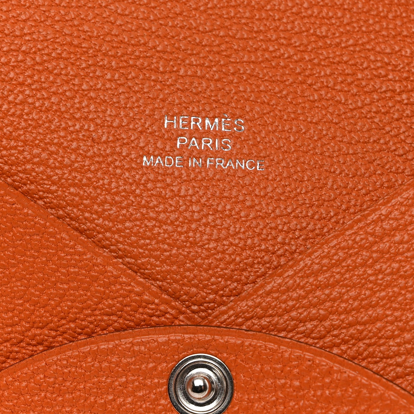 Chevre Calvi Card Case Orange