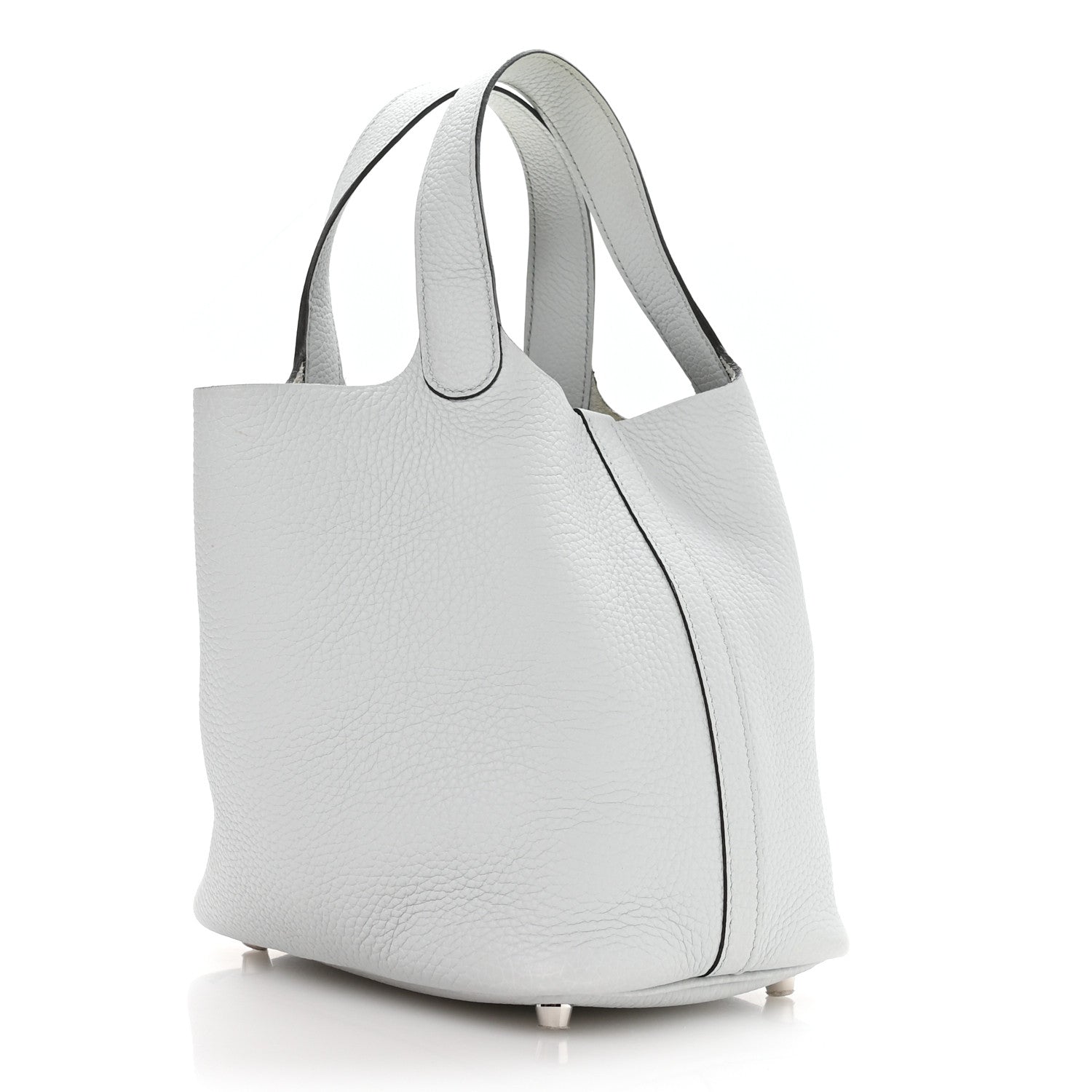 Hermes Taurillon Clemence Picotin Lock 18 PM Bleu Pale 4 of 25