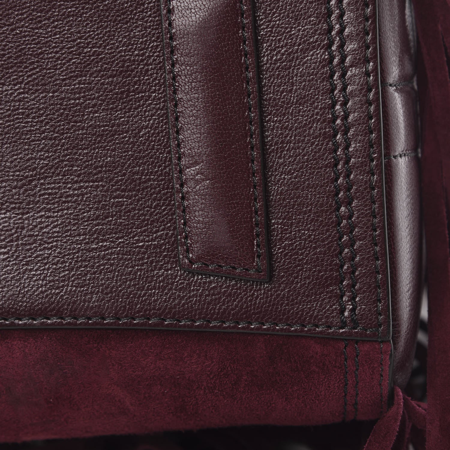 Givenchy Calfskin Suede Small Fringe Antigona Burgundy 12 of 13