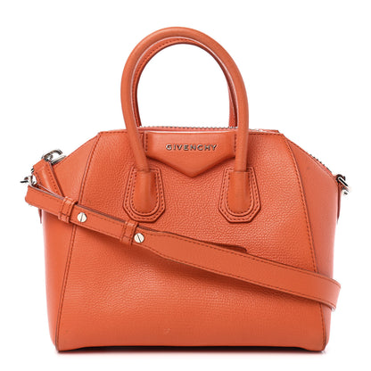 Givenchy Sugar Goatskin Mini Antigona Orange 1 of 15