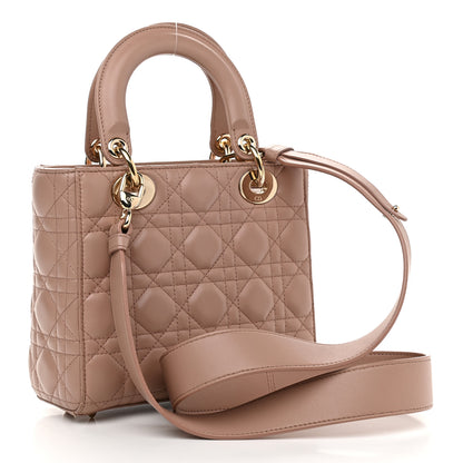 Christian Dior Lambskin Cannage Small Lady Dior Pink 3 of 13