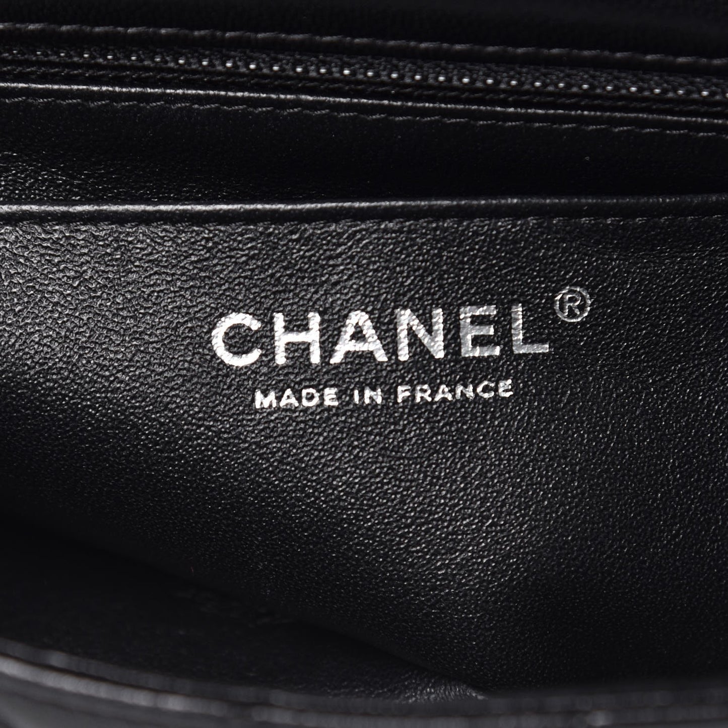 Lambskin Quilted Mini Rectangular Flap Black