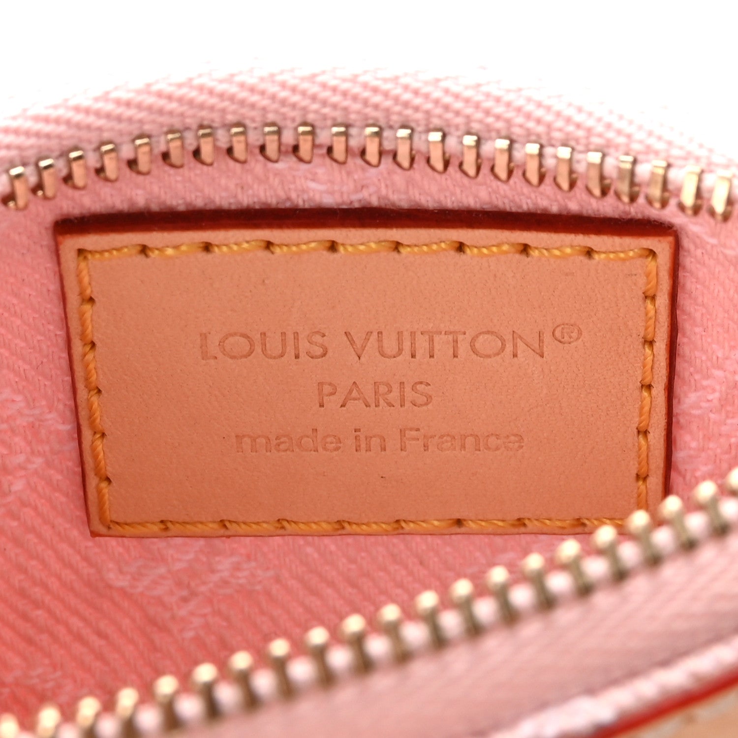 Louis Vuitton Monogram Denim Key Pouch Washed Pink 1892347