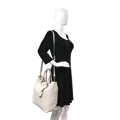 Prada Vitello Phenix Tote Bianco 2 of 9