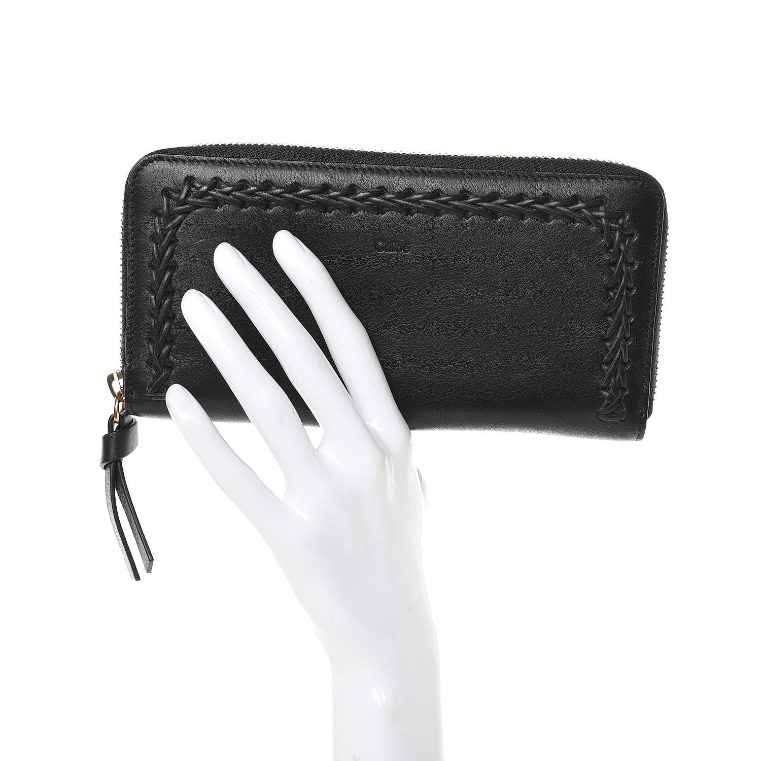 Chloe Calfskin Hudson Zip Around Wallet Black 2 of 9