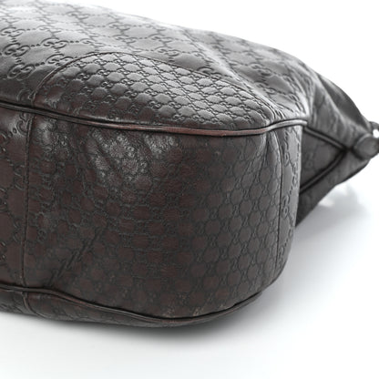Gucci Guccissima Large Bree Hobo Dark Brown 8 of 12