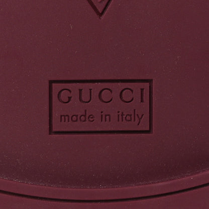 Gucci Rubber Womens Horsebit Thong Sandals 41 Rosso Ancora 7 of 9