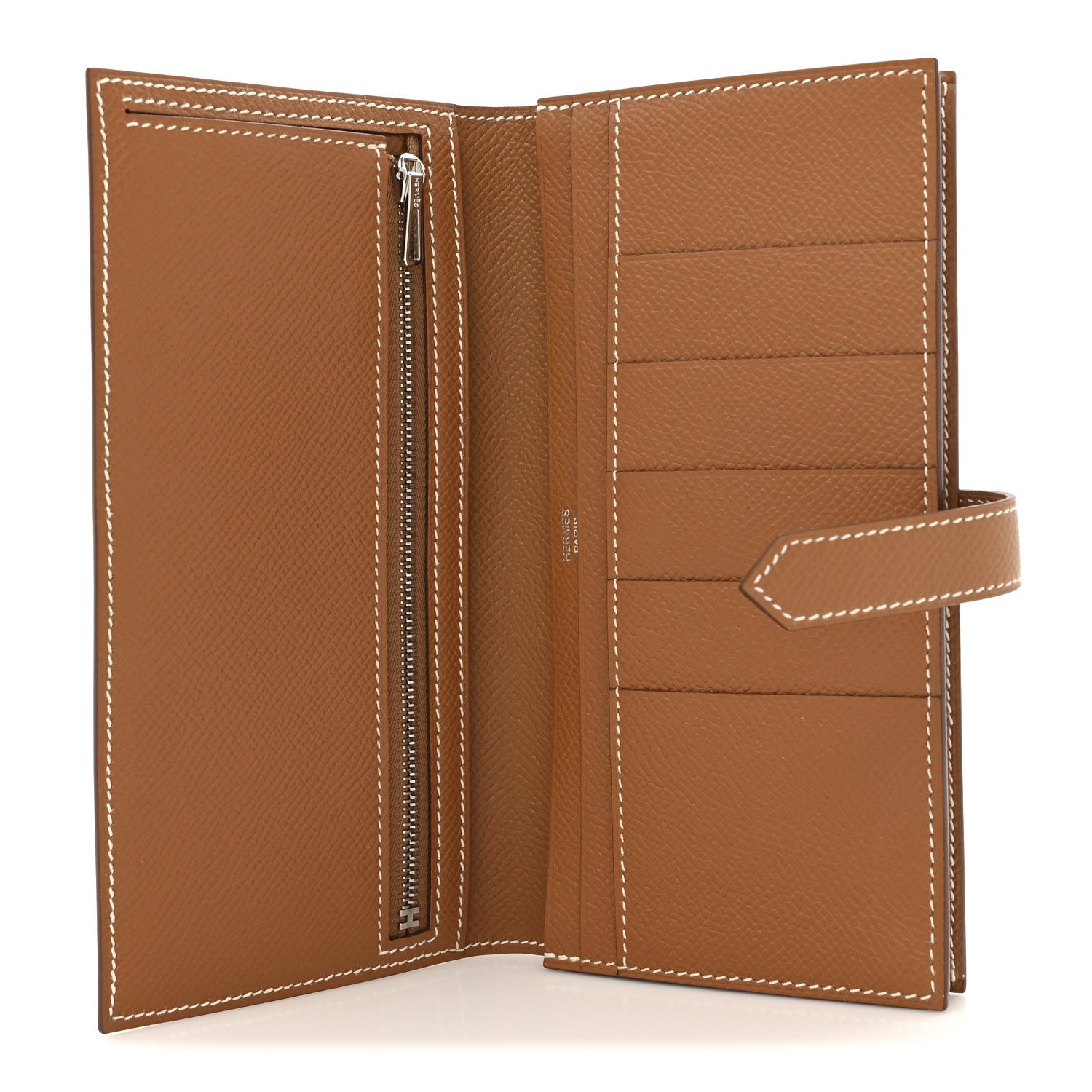 Hermes Epsom Bearn Gusset Wallet Gold 5 of 9