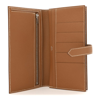Hermes Epsom Bearn Gusset Wallet Gold 5 of 9
