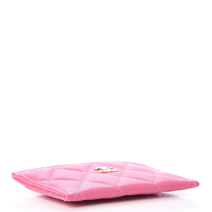 Chanel Caviar Quilted Card Holder Pink 4 of 9