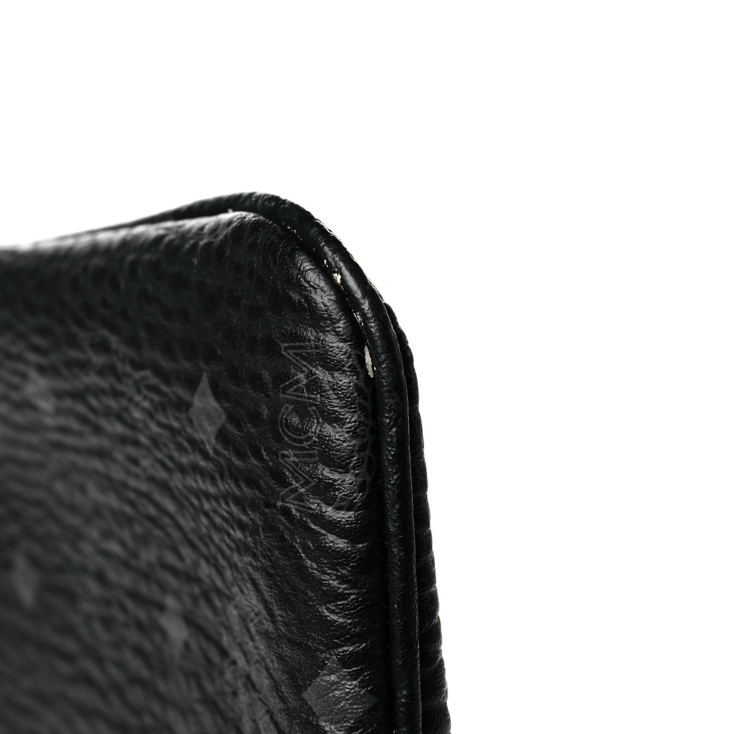MCM Visetos Liz Shopper Tote Pouch Black 11 of 13
