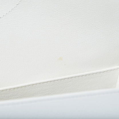 Chanel Caviar Quilted Jumbo Double Flap White 8 of 10