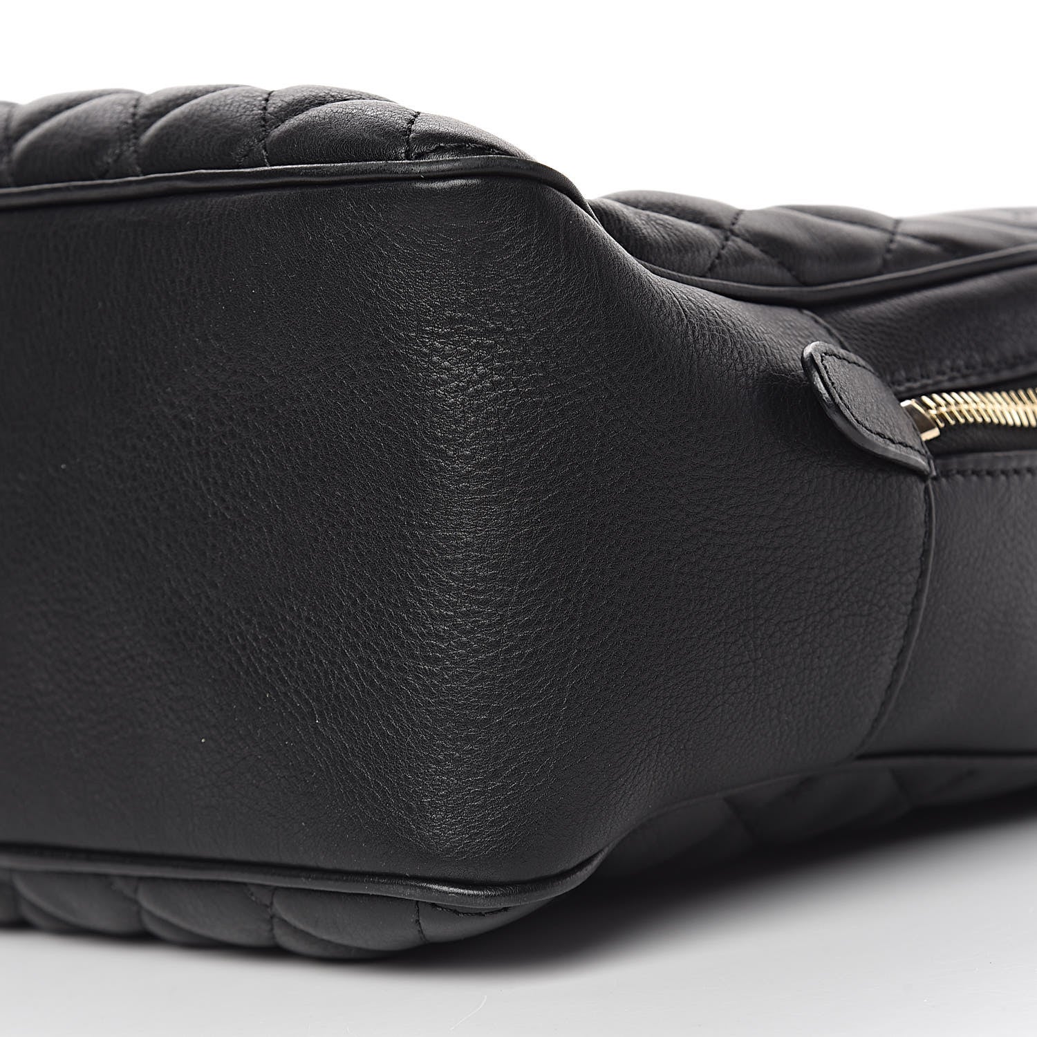 Chanel Calfskin Quilted CC Medium Vanity Case Black 11 of 12
