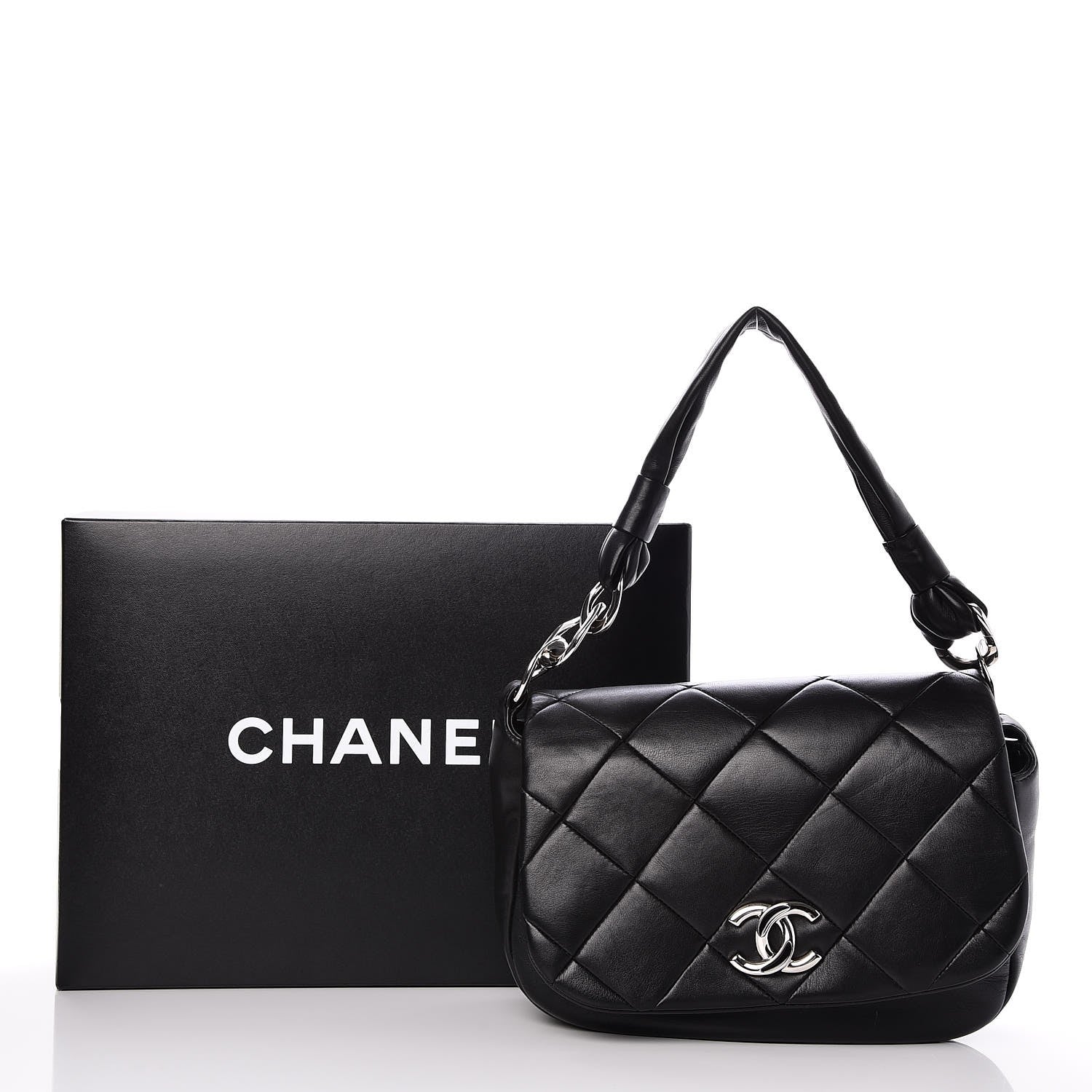 Chanel Lambskin Quilted Flap Bag Black 8 of 8