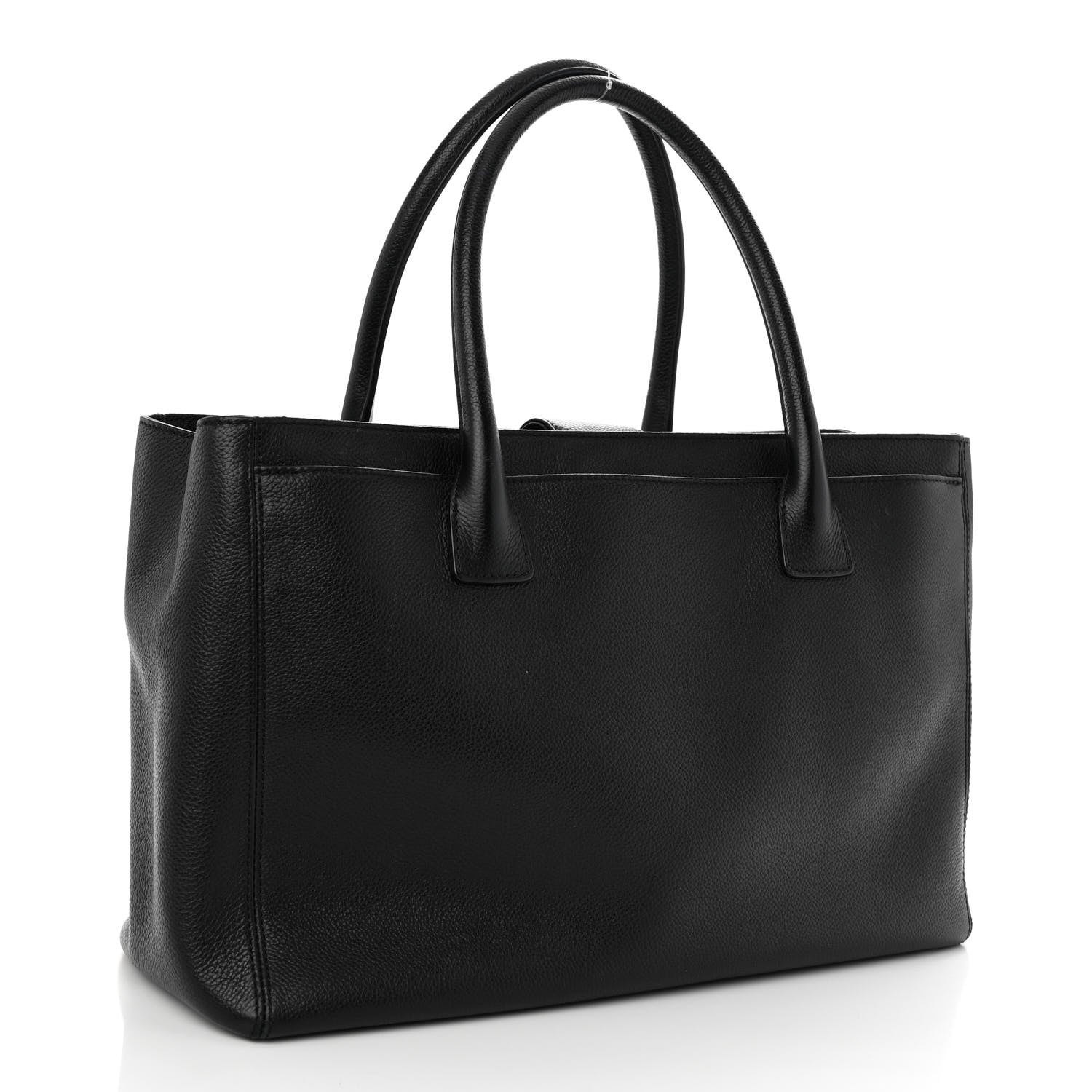 Chanel Calfskin Cerf Executive Shopper Tote Black 3 of 10
