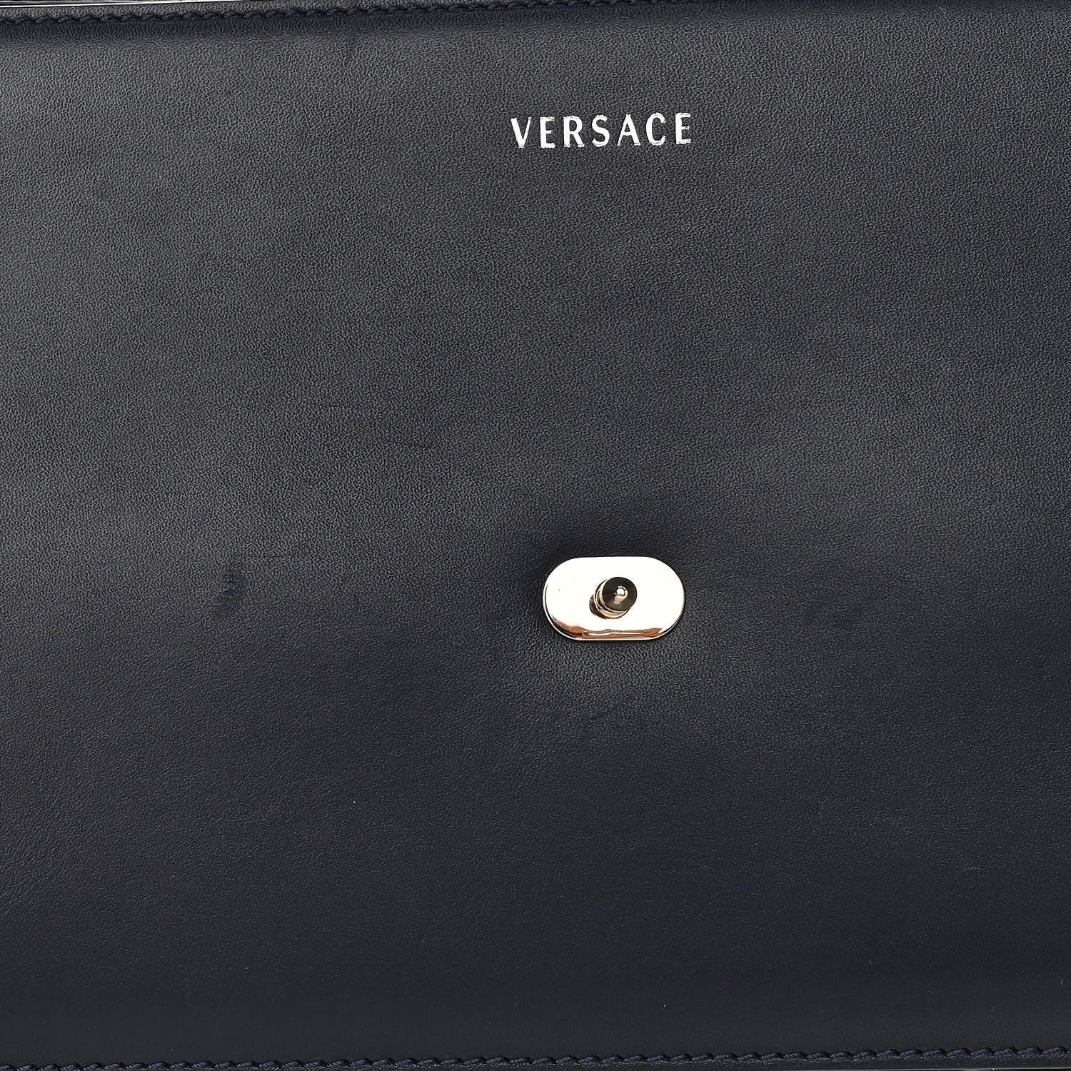 Versace Calfskin Small DV One Navy 14 of 14