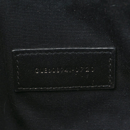 Saint Laurent Grained Lambskin Quilted Mini Becky Double Zip Bag Dark Green 8 of 11