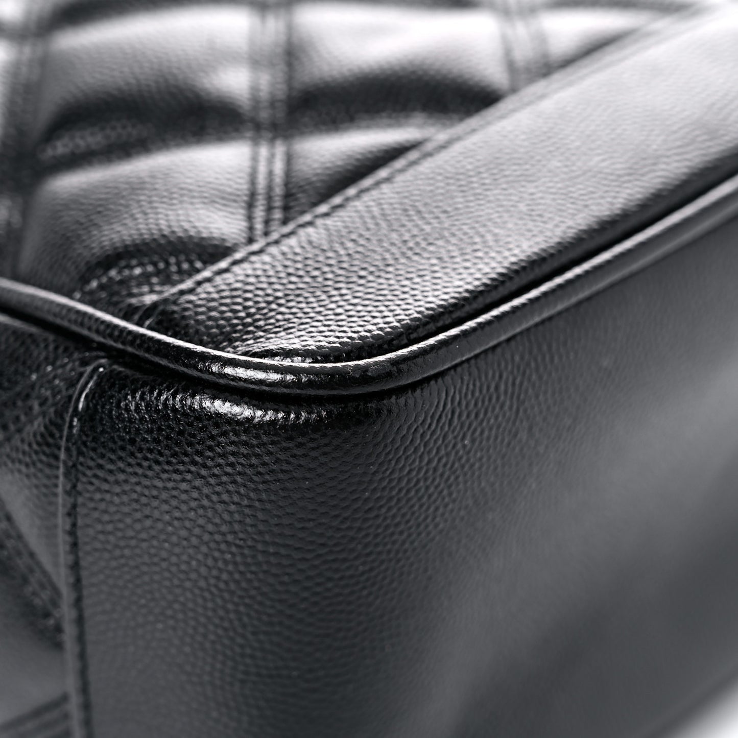 Grain de Poudre Quilted 80's Vanity Bag Black