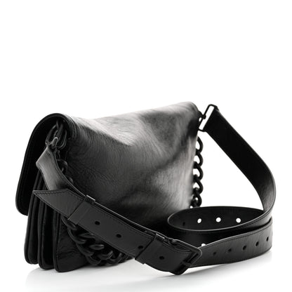 Balenciaga Calfskin Medium BB Soft Flap Bag Black 3 of 10