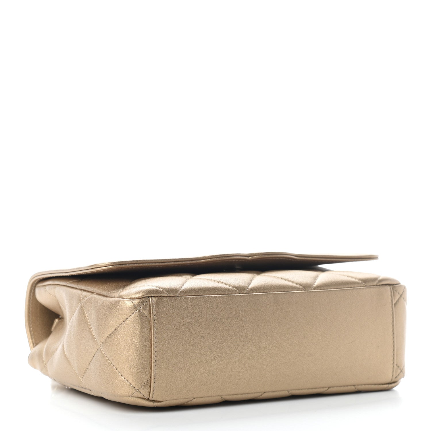 Chanel Metallic Lambskin Quilted Timeless CC Flap Gold 4 of 9