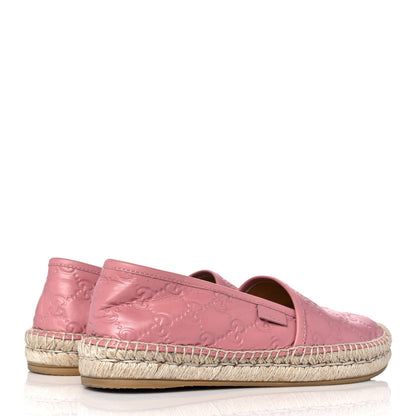 Gucci Guccissima Signature Espadrilles 37 Rose Baby Candy 4 of 8