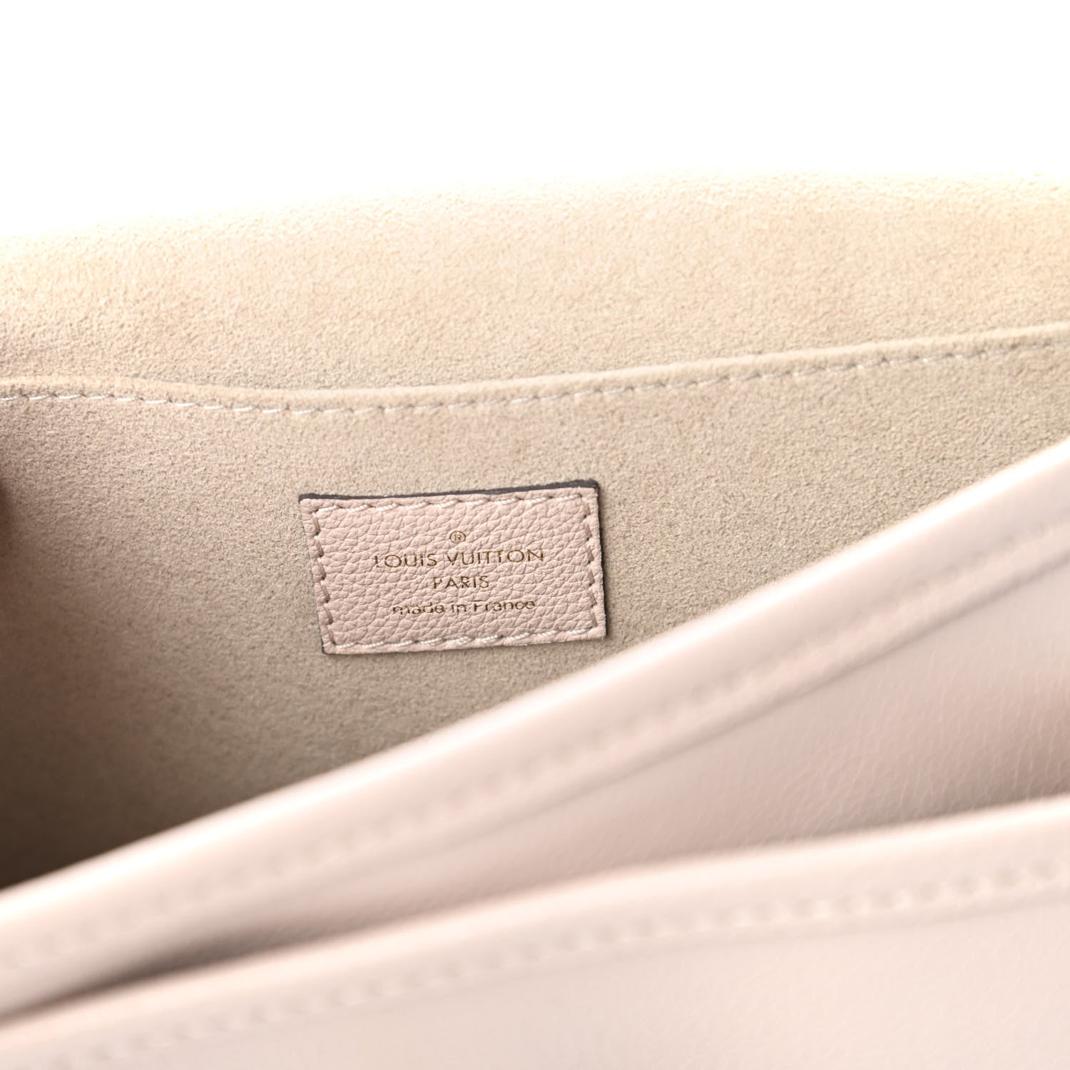 Louis Vuitton Grained Calfskin Lockme Chain Bag Greige 9 of 13