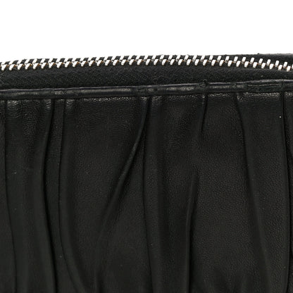 Prada Nappa Gaufre Zip Around Wallet Black 18 of 23