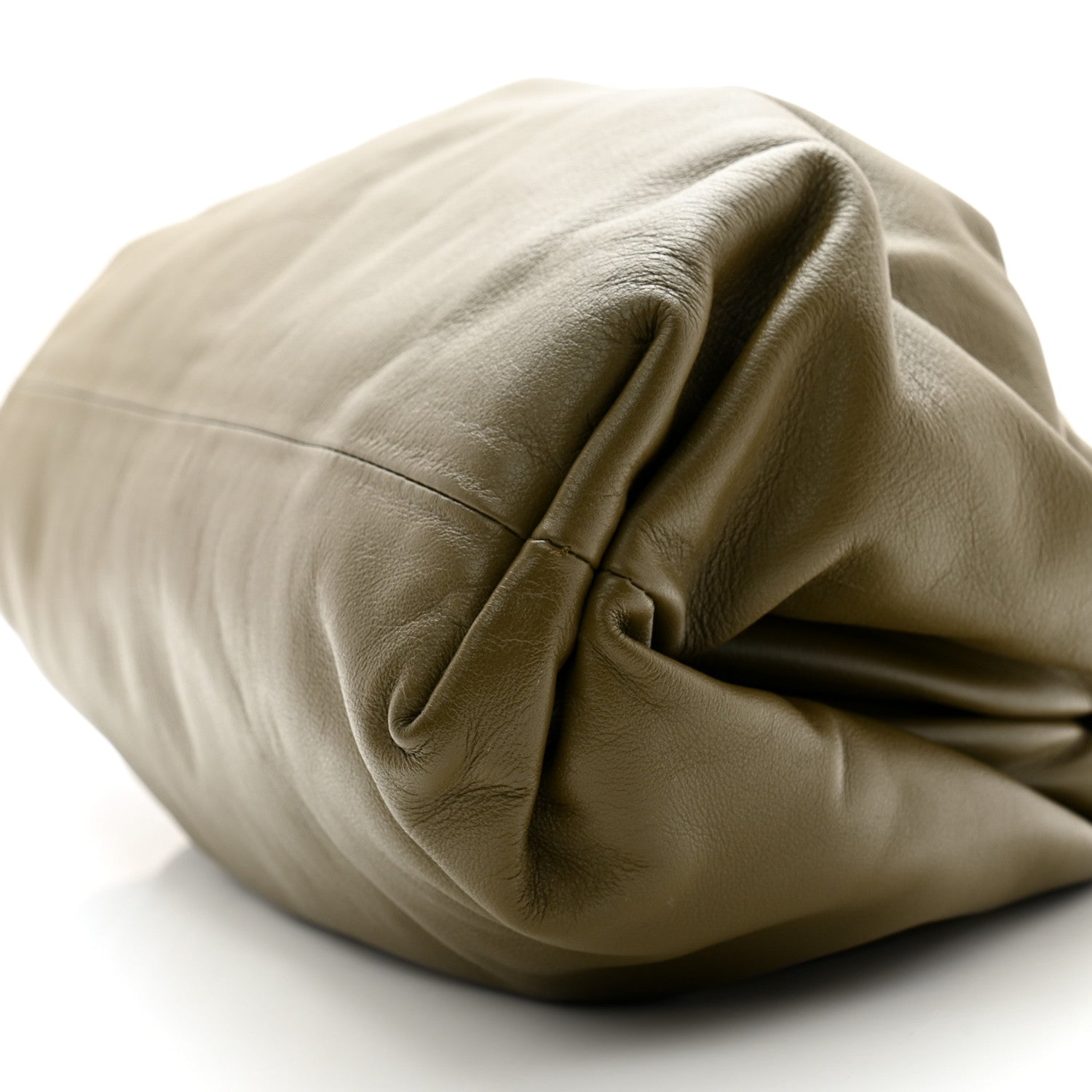 Bottega Veneta Smooth Butter Calf The Pouch Oversized Clutch Kaki Fondent 11 of 11