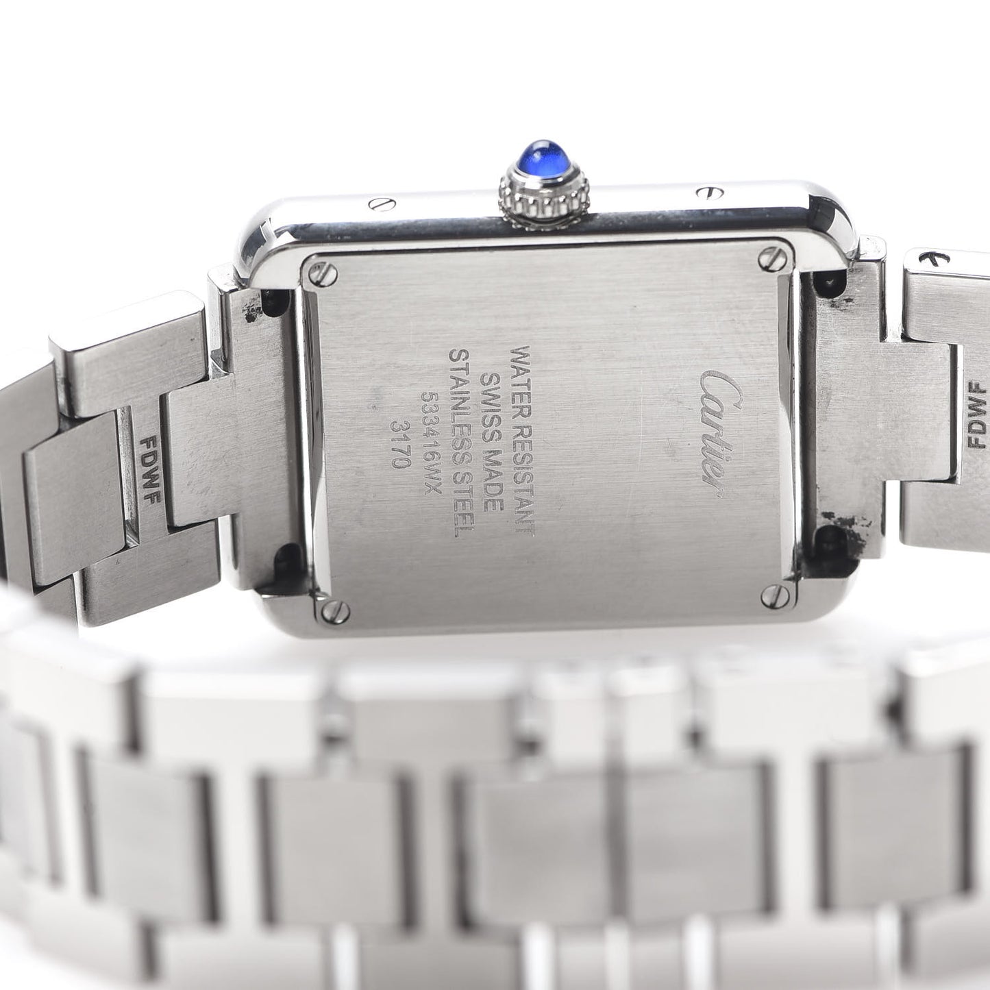 Stainless Steel 24mm Tank Solo Quartz Watch