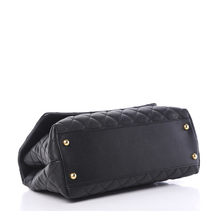 Chanel Caviar Quilted Small Coco Handle Flap Black 3 of 11