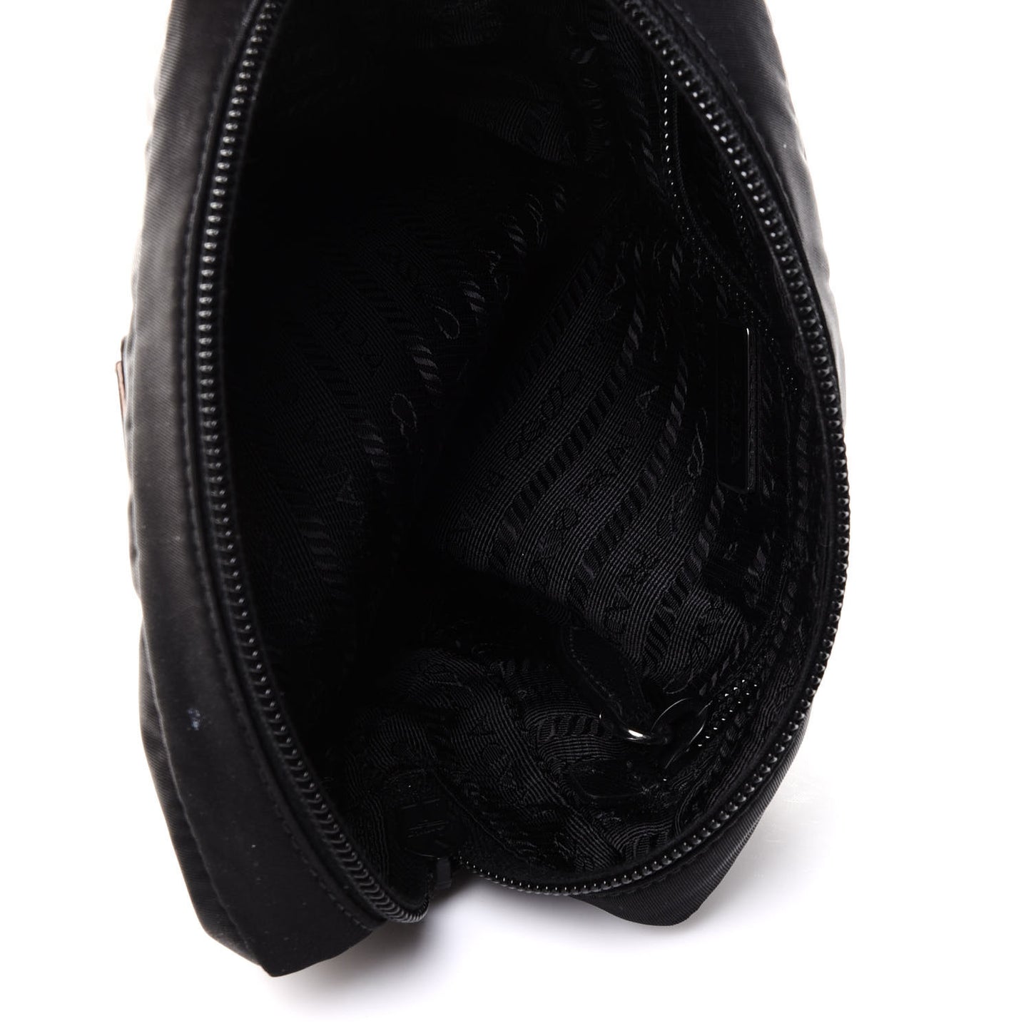 Tessuto Nylon Saffiano Wristlet Black