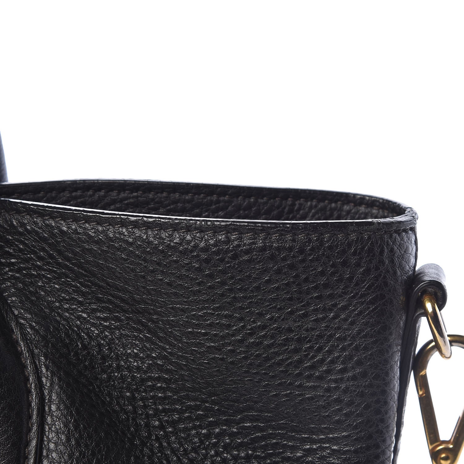 Prada Vitello Daino Tote Black 21 of 24
