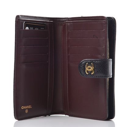 Chanel Caviar Quilted Zipped Pocket Wallet Black 5 of 15