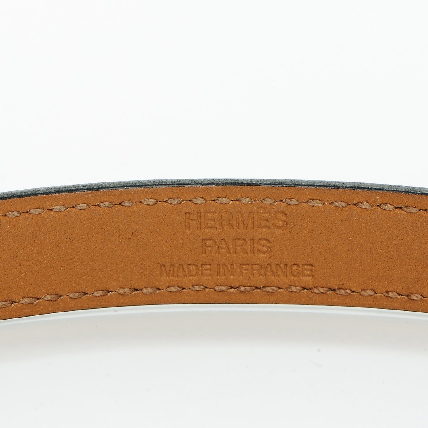 Tadelakt Kelly Double Tour Bracelet XS Rouge H