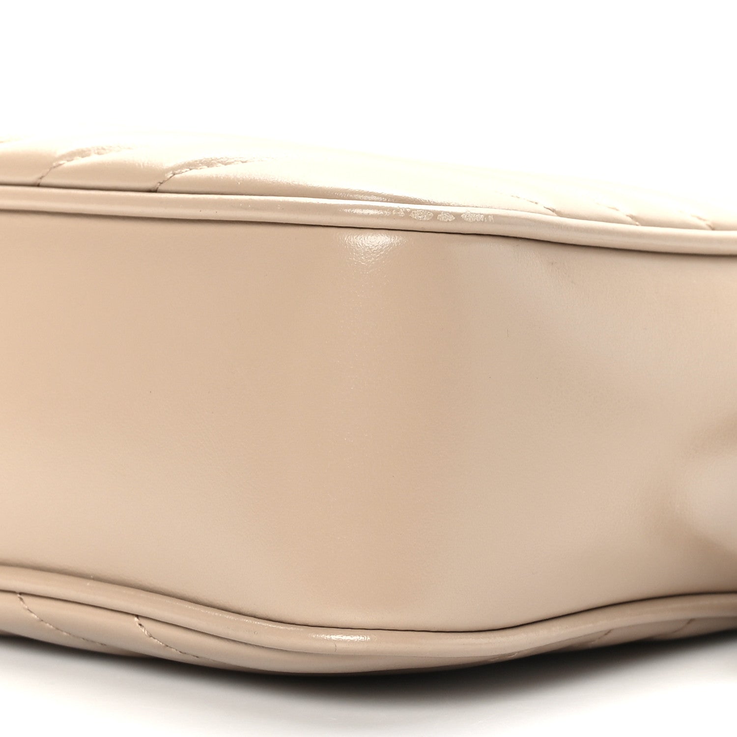 Saint Laurent Calfskin Matelasse Monogram Lou Camera Bag Dark Beige 8 of 8
