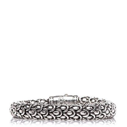 John Hardy Sterling Silver 18K Yellow Gold Diamond 11mm Naga Bracelet 3 of 6