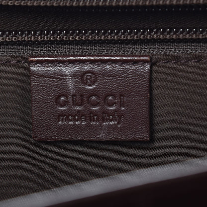 Gucci Guccissima Large Laptop Briefcase Dark Brown 6 of 9