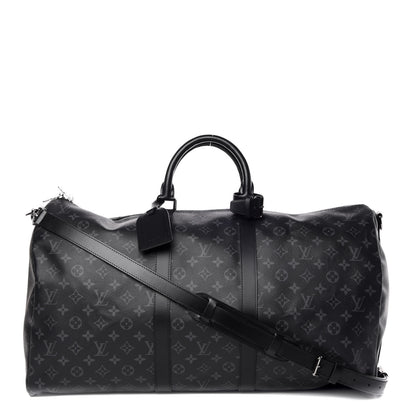 Louis Vuitton Monogram Eclipse Keepall Bandouliere 55 1 of 9