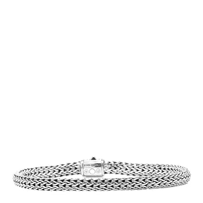 John Hardy Sterling Silver Black Sapphire 5mm Classic Chain Bracelet 3 of 4