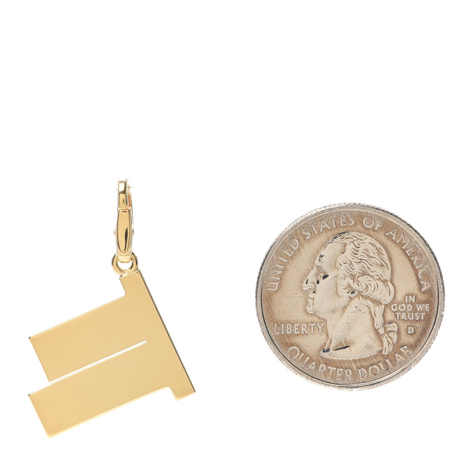 Cartier 18K Yellow Gold Diamond 52nd Street Sign Charm Pendant 2 of 4