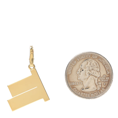 Cartier 18K Yellow Gold Diamond 52nd Street Sign Charm Pendant 2 of 4