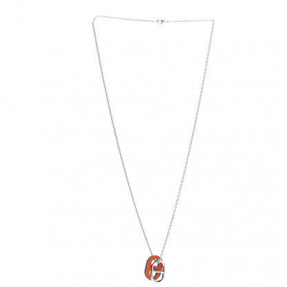 Hermes Swift O'Maillon Pendant Necklace Orange 3 of 5