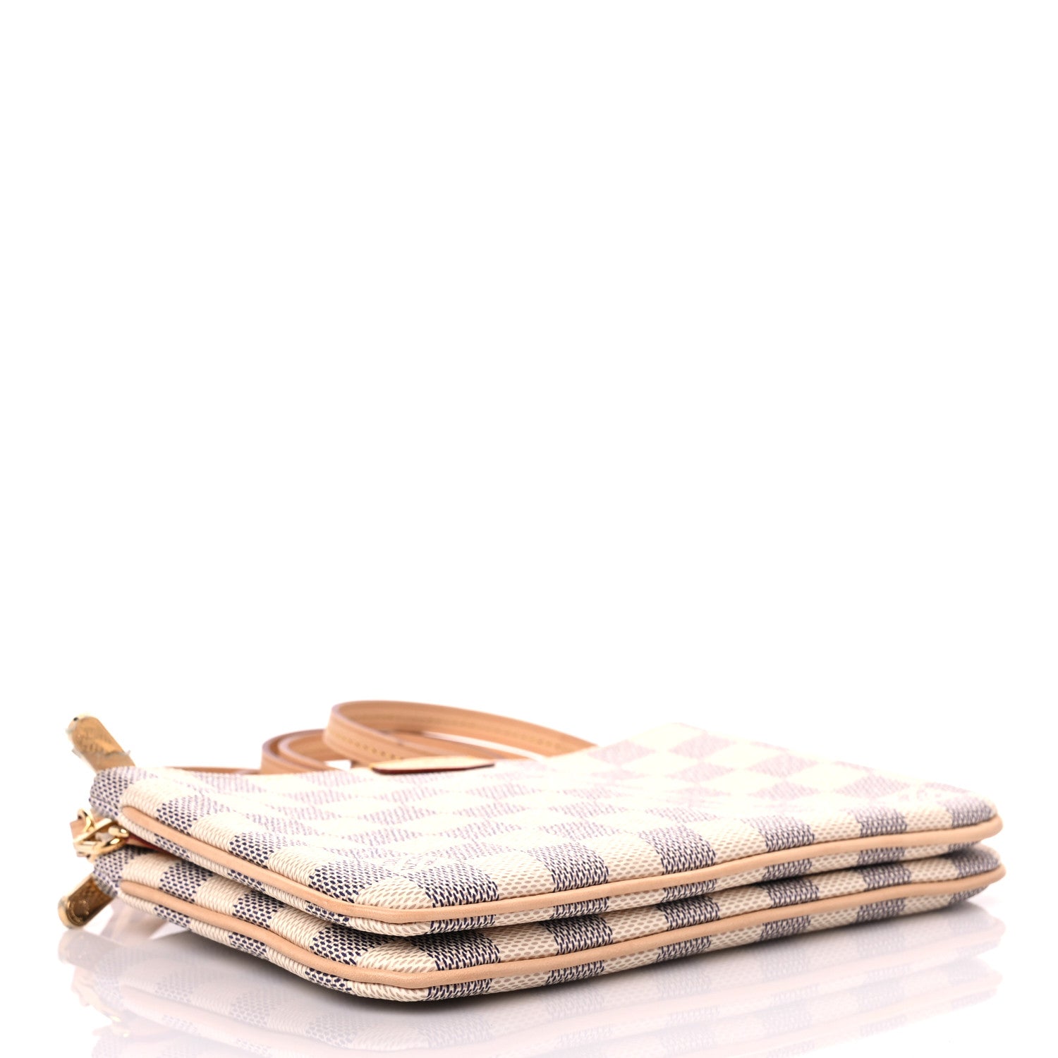 Louis Vuitton Damier Azur Double Zip Pochette 3 of 11