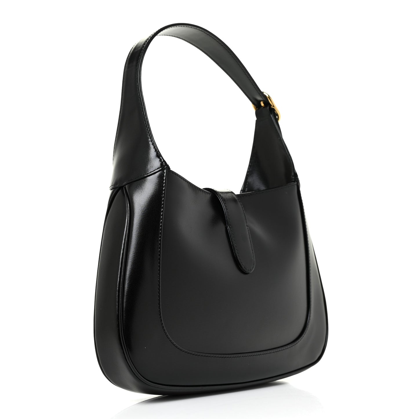 Boarded Dyana Lux Calfskin Small Jackie 1961 Hobo Black
