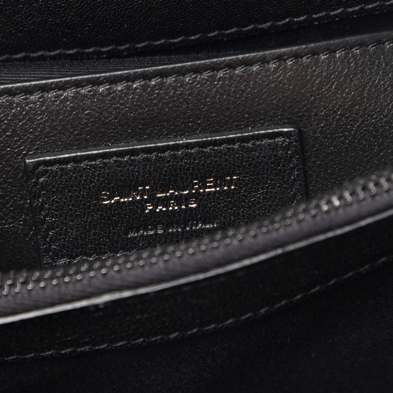 Saint Laurent Sheepskin Matelasse Chevron Monogram Monochrome Large College Satchel Black 5 of 11