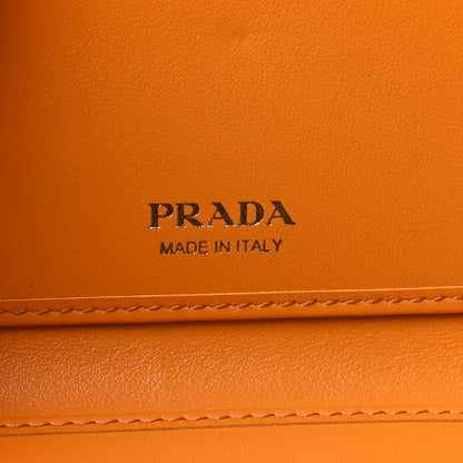 Prada Calfskin Small Triangle Wallet Ambra 6 of 8