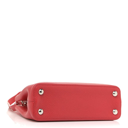 Louis Vuitton Taurillon Capucines BB Rubis 4 of 11