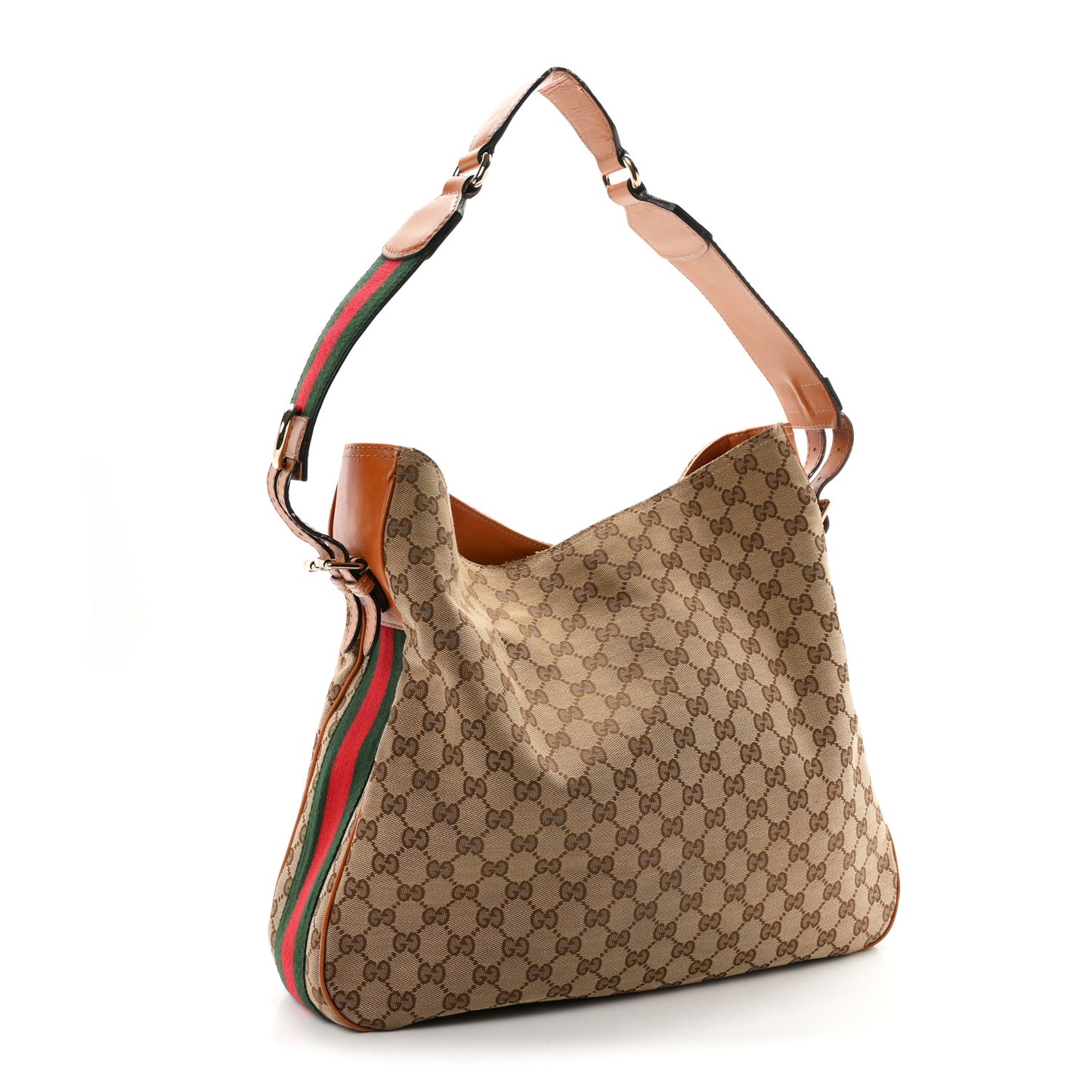 Monogram Medium Heritage Shoulder Bag Light Tobacco