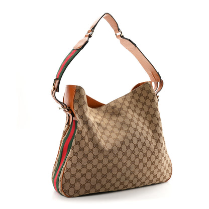 Gucci Monogram Medium Heritage Shoulder Bag Light Tobacco 2 of 10