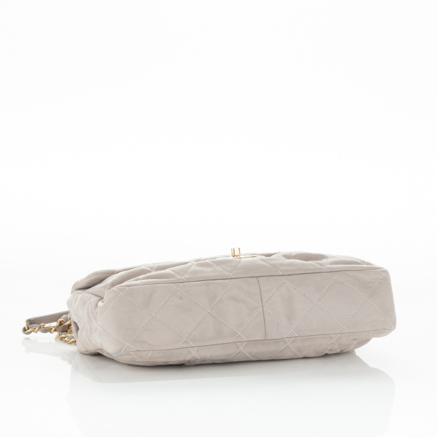 Chanel Iridescent Calfskin Large Chic Quilt Flap Grey 4 of 8